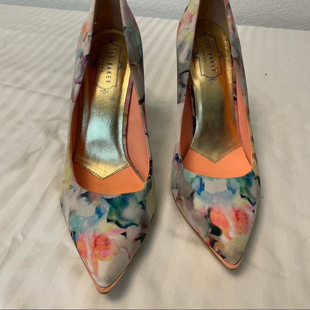 Ted Baker London Multicolor Floral Heels - Picture 2 of 15